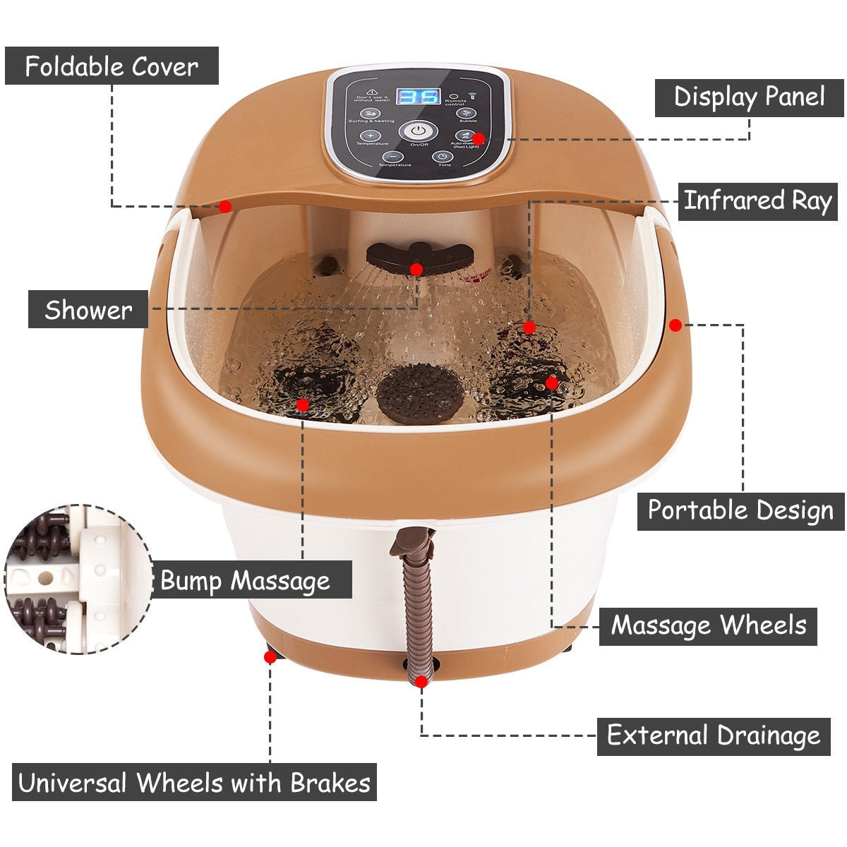 Shiatsu Foot Spa Massager